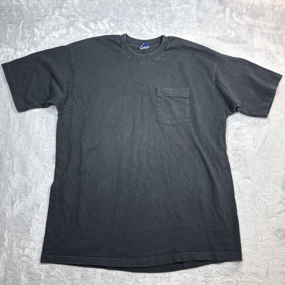 Vintage Honors Pocket Shirt Men XXL Black Faded Selvedge Skate Cotton